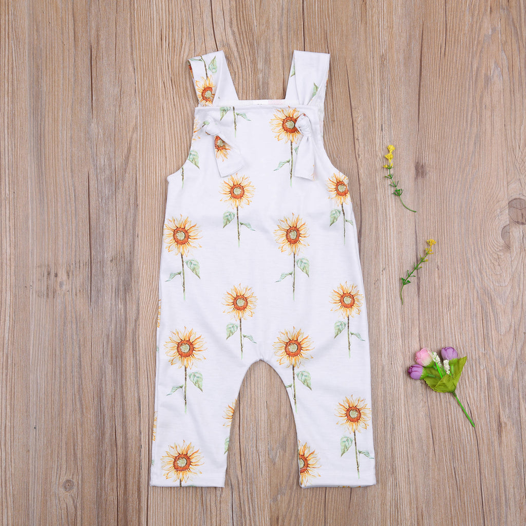 Sunflower Print Jumpsuit