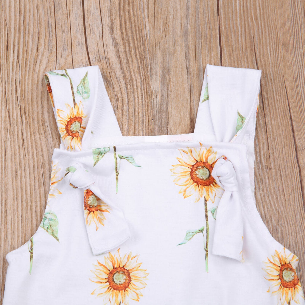 Sunflower Print Jumpsuit