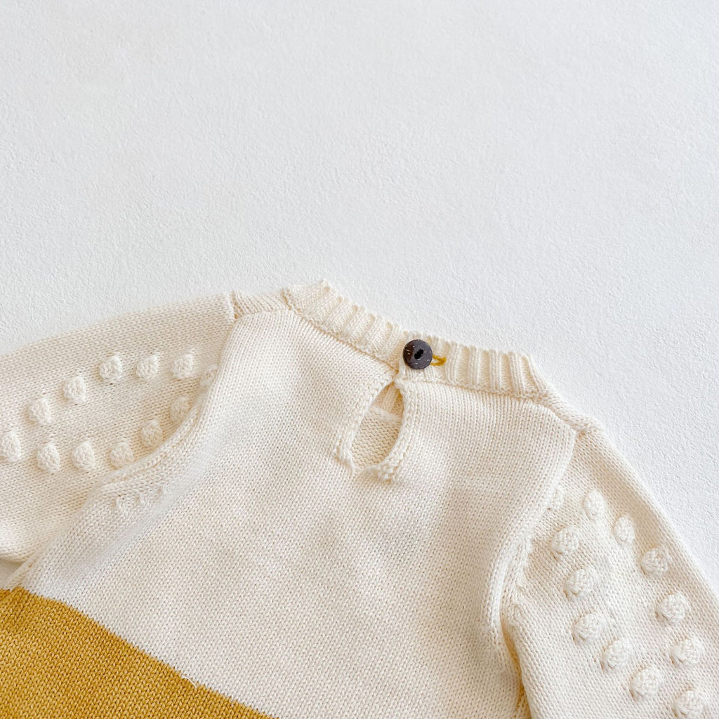 Little Sunflower Embroidery Romper