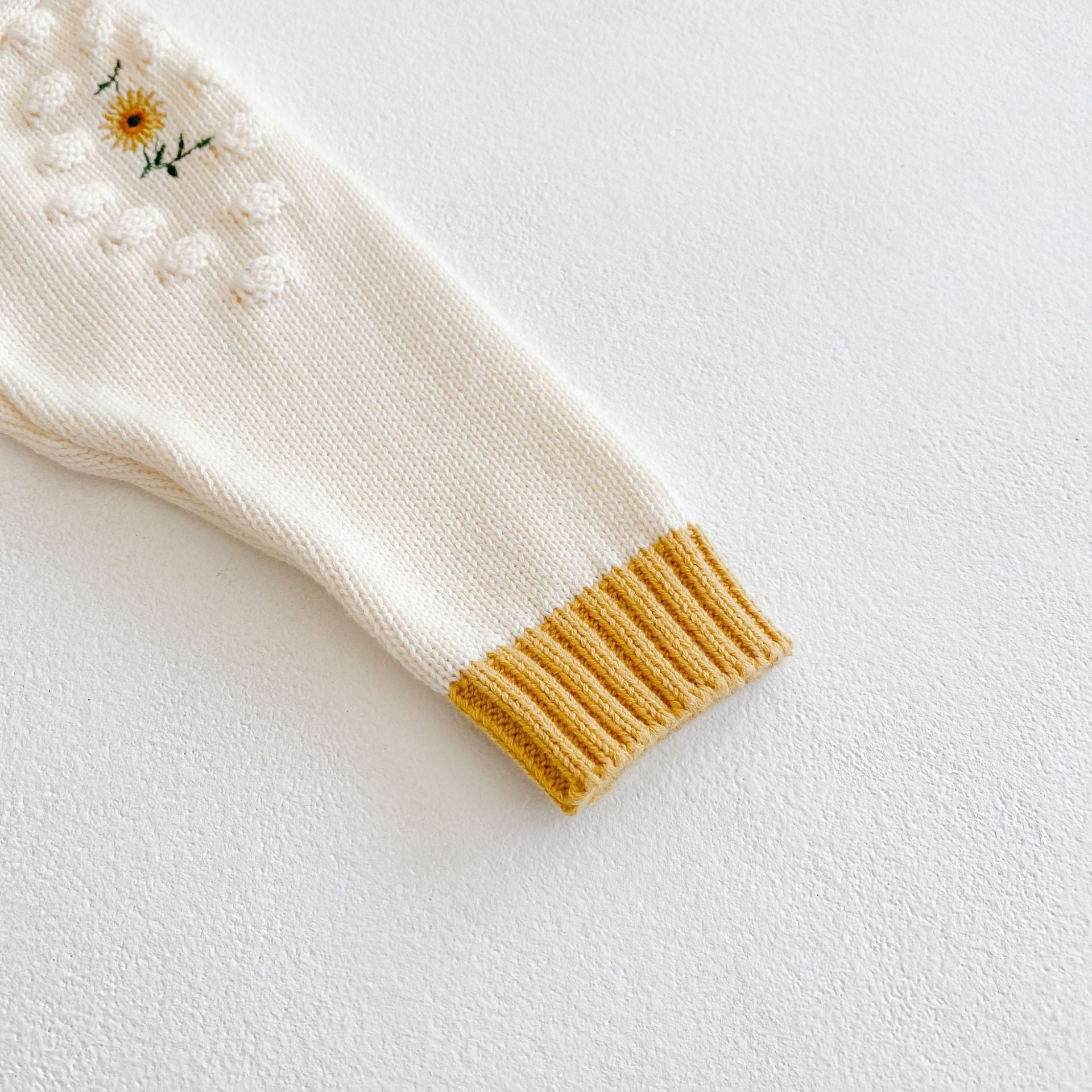 Little Sunflower Embroidery Romper