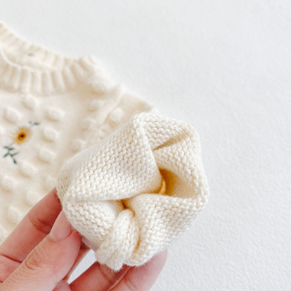 Little Sunflower Embroidery Romper