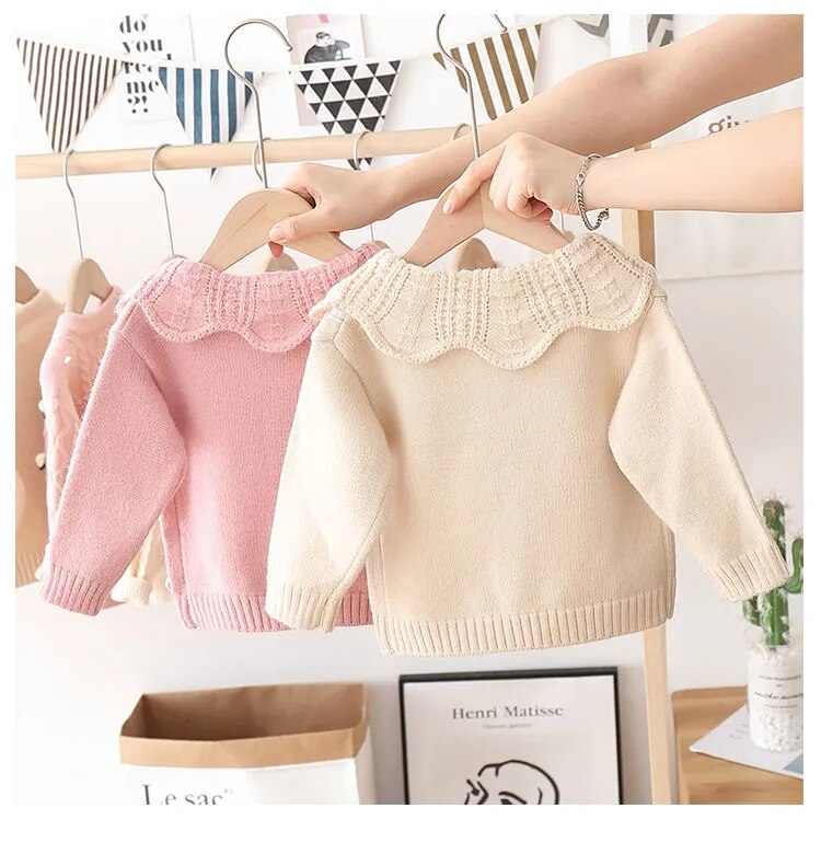 Knitted Pom Pom Cardigan