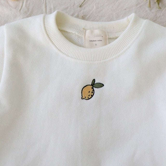 Lemon Embroidery Romper