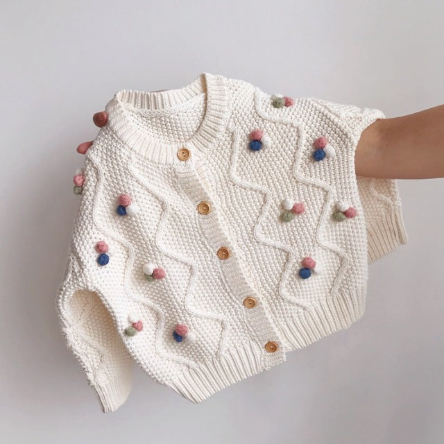 Pom Pom Trio Cardigan
