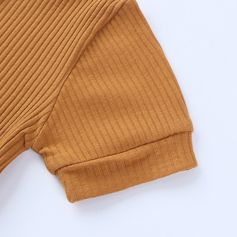 Personalised Embroidered Ribbed Romper