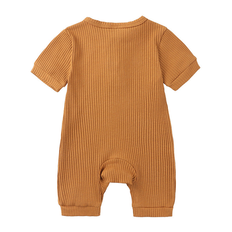 Personalised Embroidered Ribbed Romper