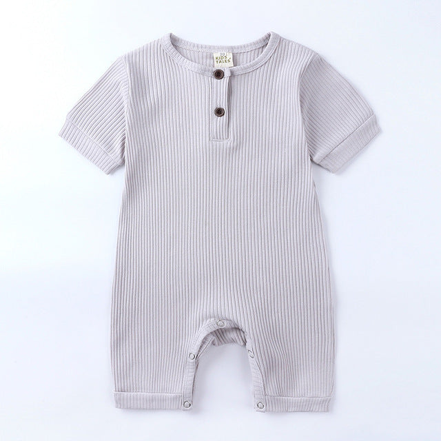 Personalised Embroidered Ribbed Romper