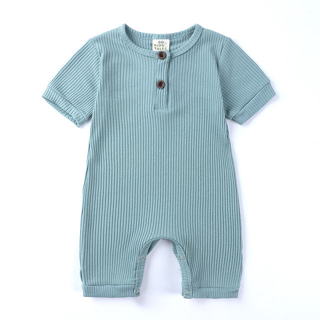 Personalised Embroidered Ribbed Romper