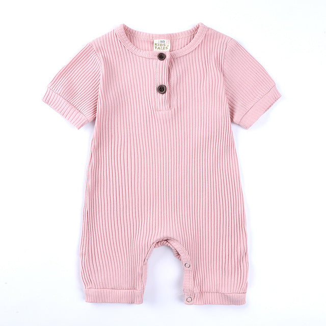 Personalised Embroidered Ribbed Romper