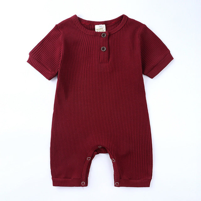 Personalised Embroidered Ribbed Romper