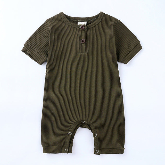 Personalised Embroidered Ribbed Romper
