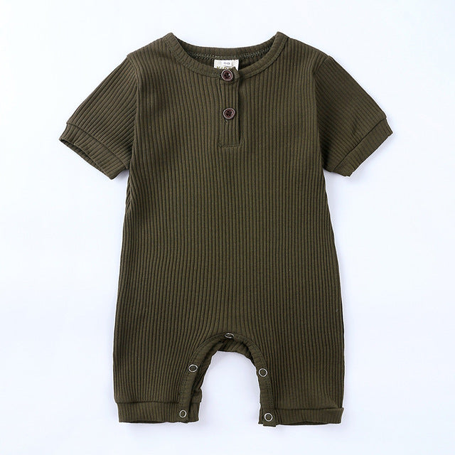 Personalised Embroidered Ribbed Romper