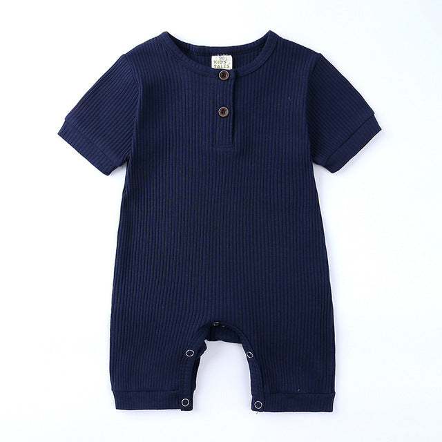 Personalised Embroidered Ribbed Romper